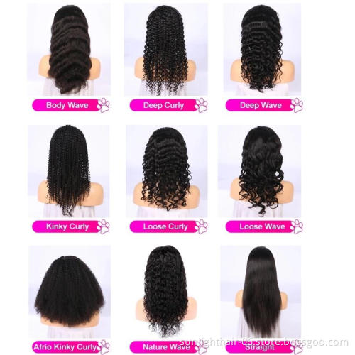 Brazilian Water Wave Cuticle Aligned Hair 100% Human Hair Wig 4x4 Lace Closure Long Wig
